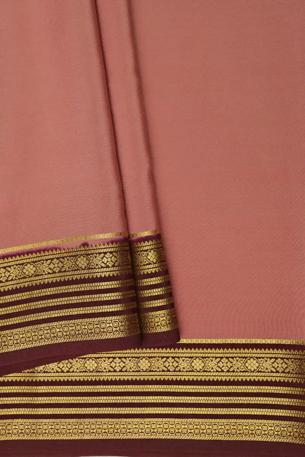 Pure Mysore silk saree in pink color