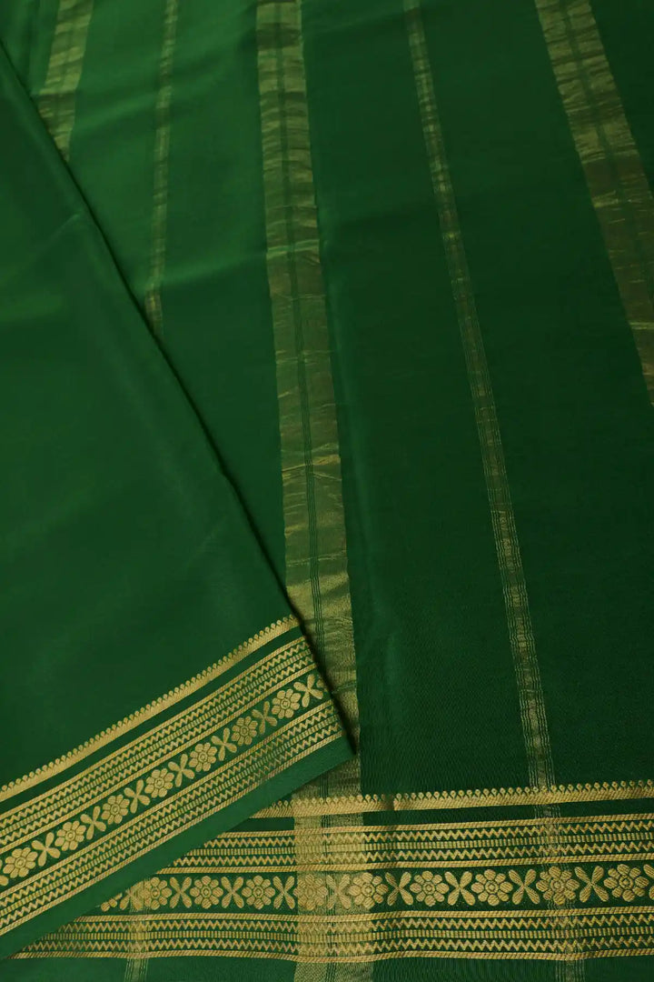 Pure Mysore silk saree in yellow color