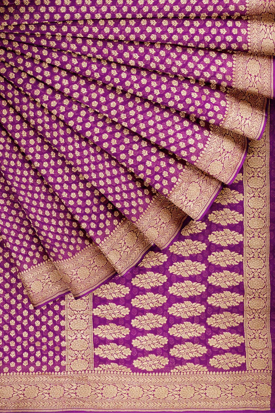 Purple Pure Banarasi Saree | SILK MARK CERTIFIED