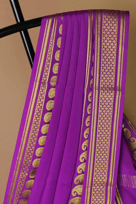 Pure Crepe Mysore Silk Saree for Women – 75 Gram, Digital Print, Contrast Blouse, Silk Mark Certified
