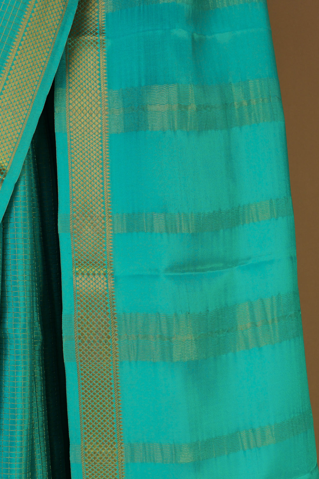 SEA BLUE PURE MYSORE SILK SAREE