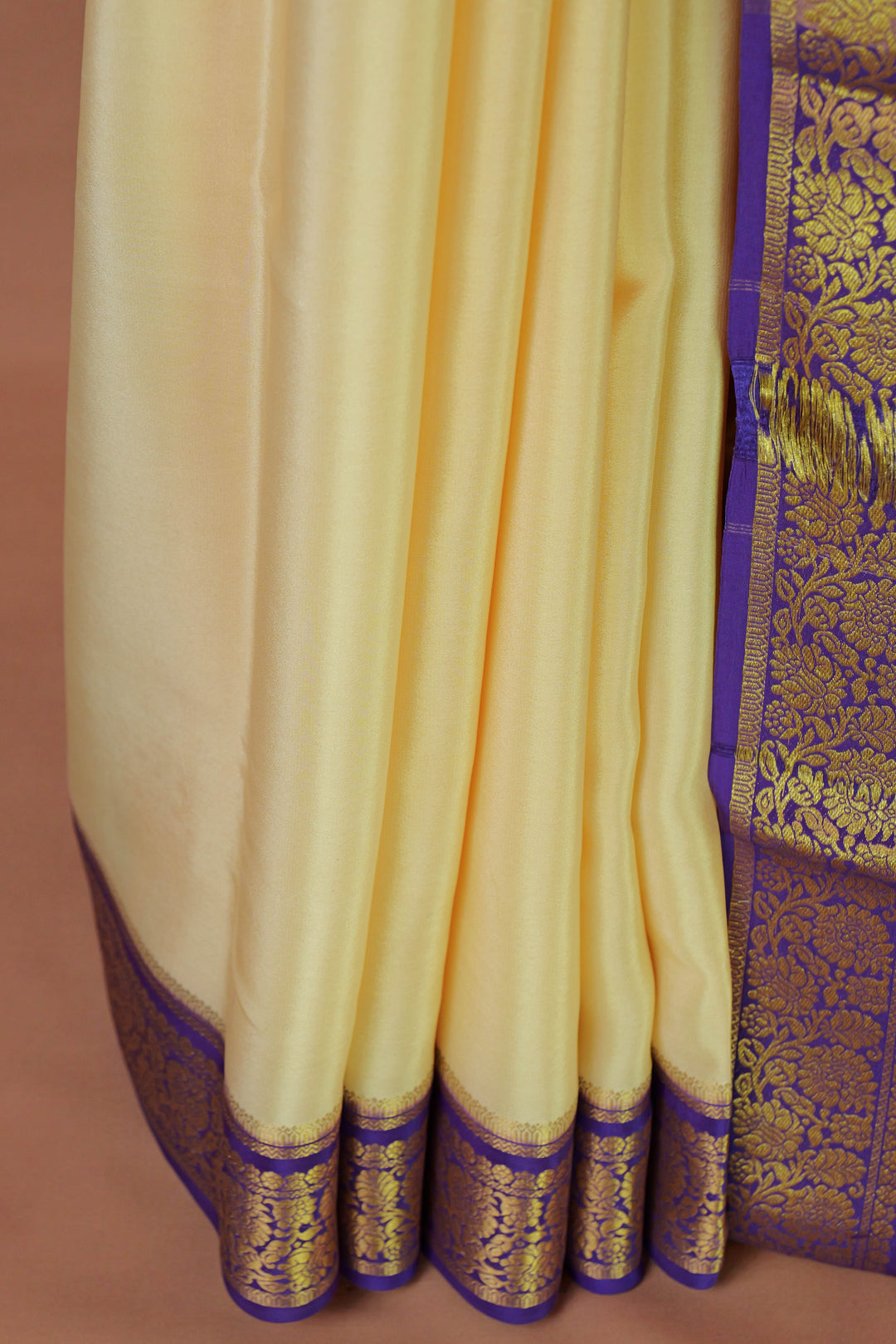 VELVET PURE MYSORE CREPE SILK SAREE