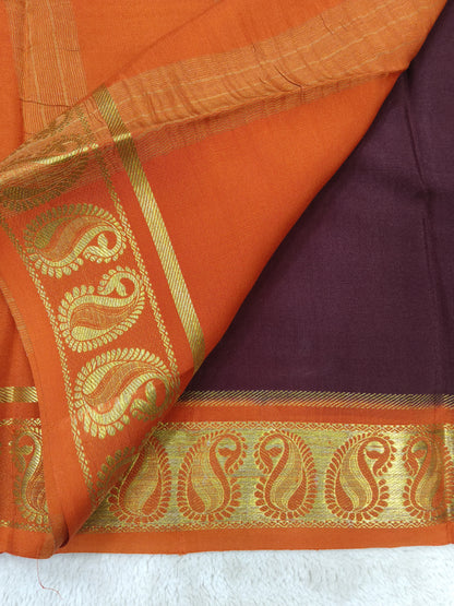 Pure Crepe Mysore silk saree 1112901 (120GSM)