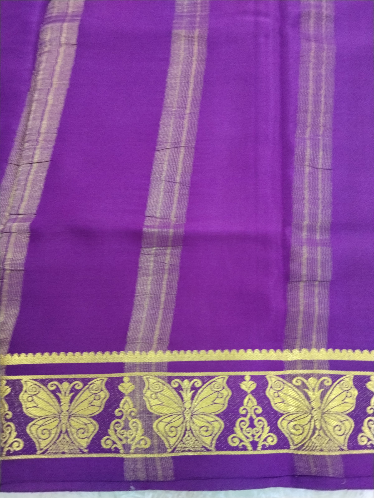 Pure Crepe Mysore Silk 1112901 ( 120 Gsm )