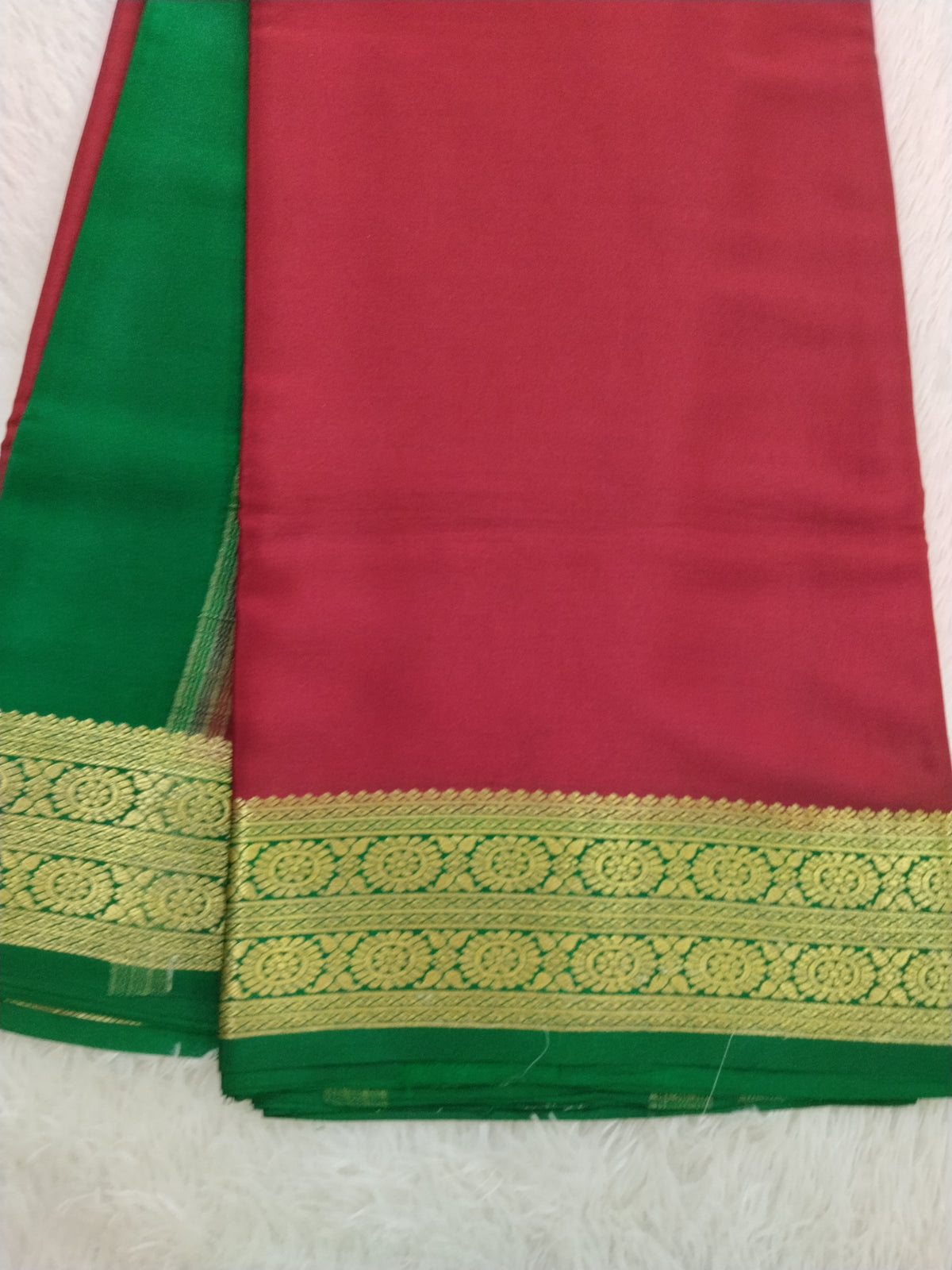 Pure Crepe Mysore Silk 1112901 ( 120 Gsm ) without blouse