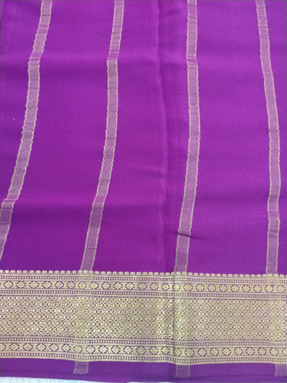 Pure crepe Mysore Silk 1112901 ( 120 Gsm )