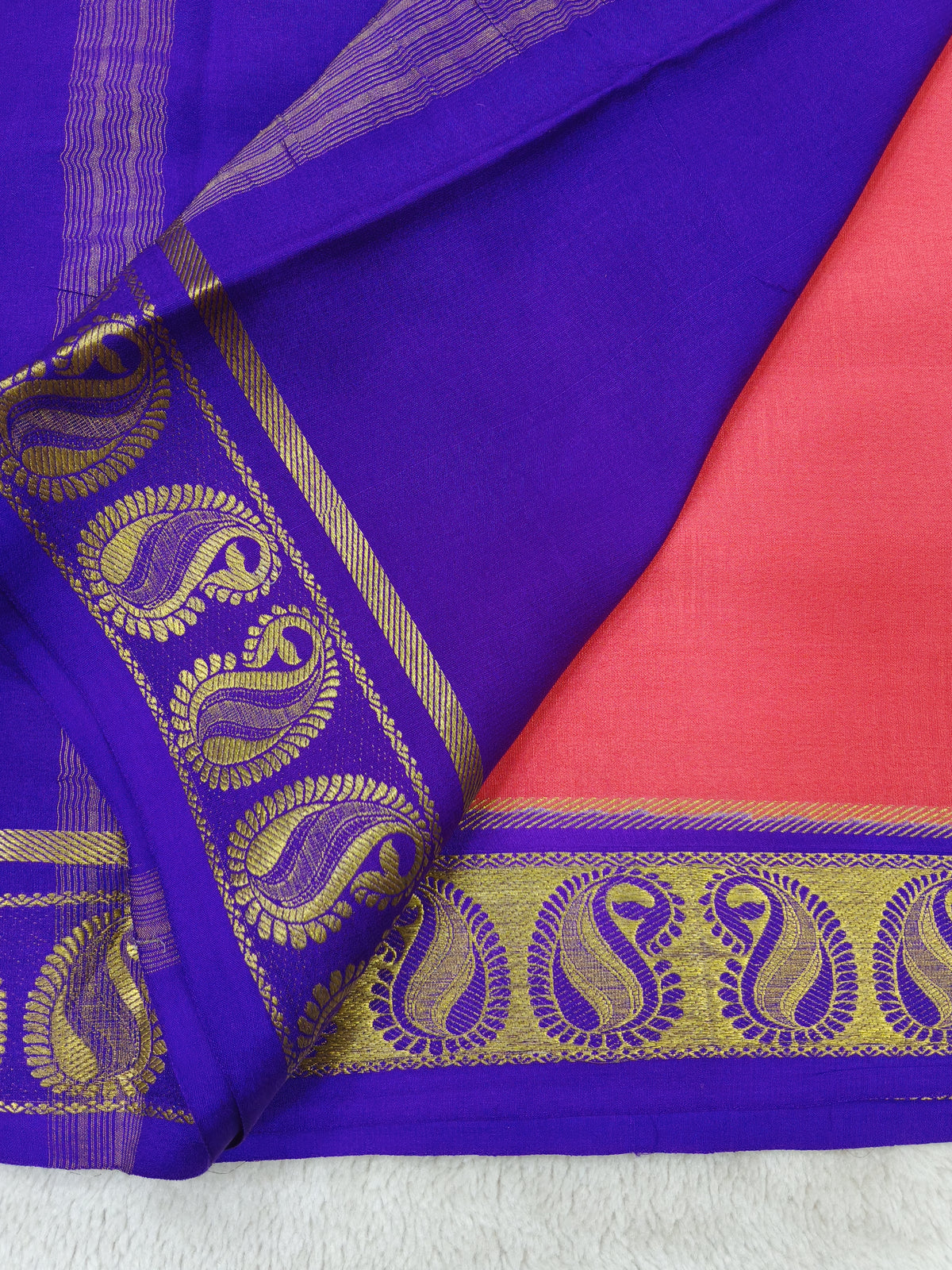 Pure Crepe Mysore silk saree 1112901 (120GSM)