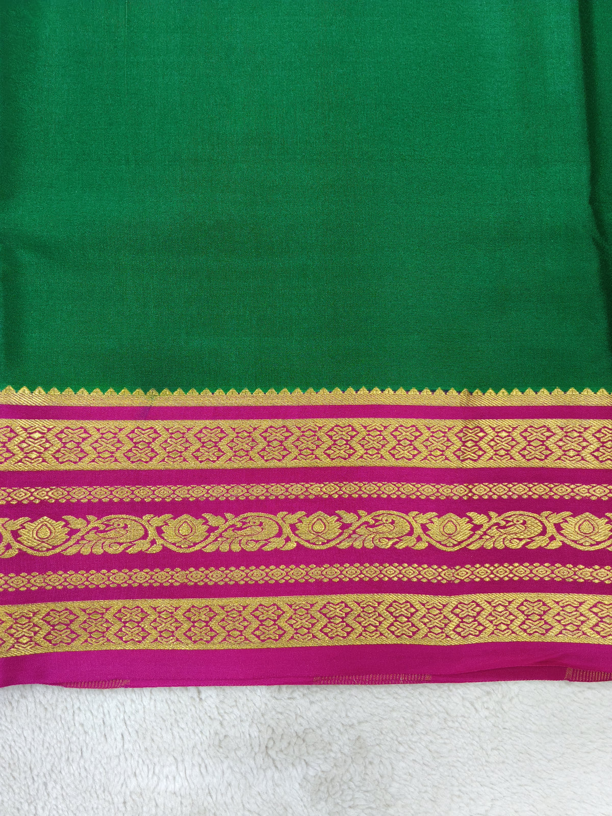 Pure Crepe Mysore silk saree 1112901 (120GSM)