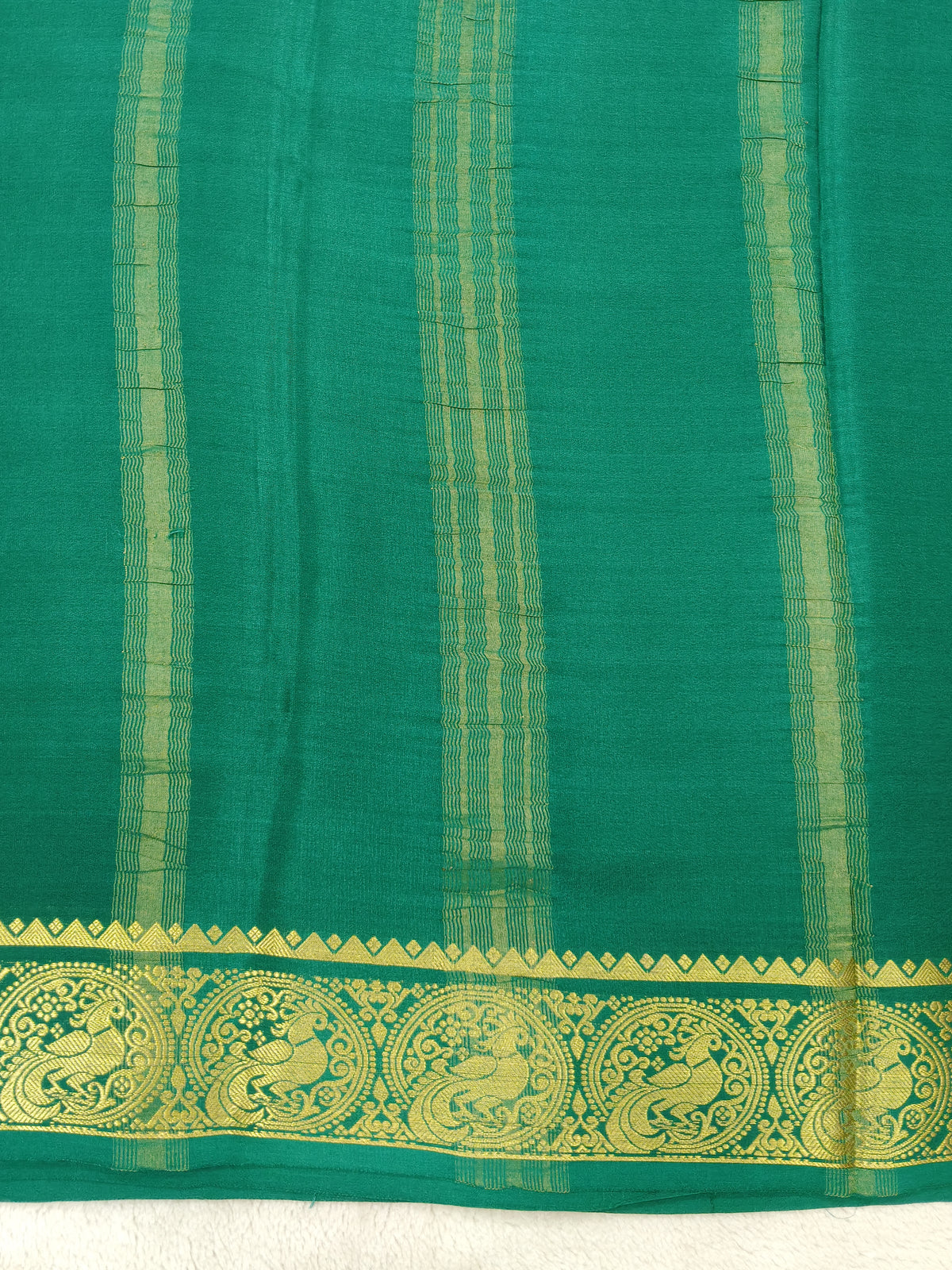 Pure Crepe Mysore silk saree 1112901 (120GSM)