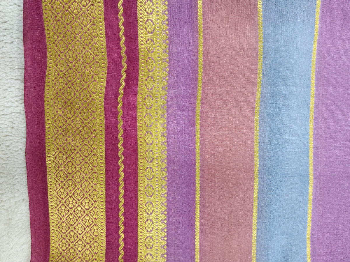 Pure Crepe Mysore silk saree 1112901 (120GSM)