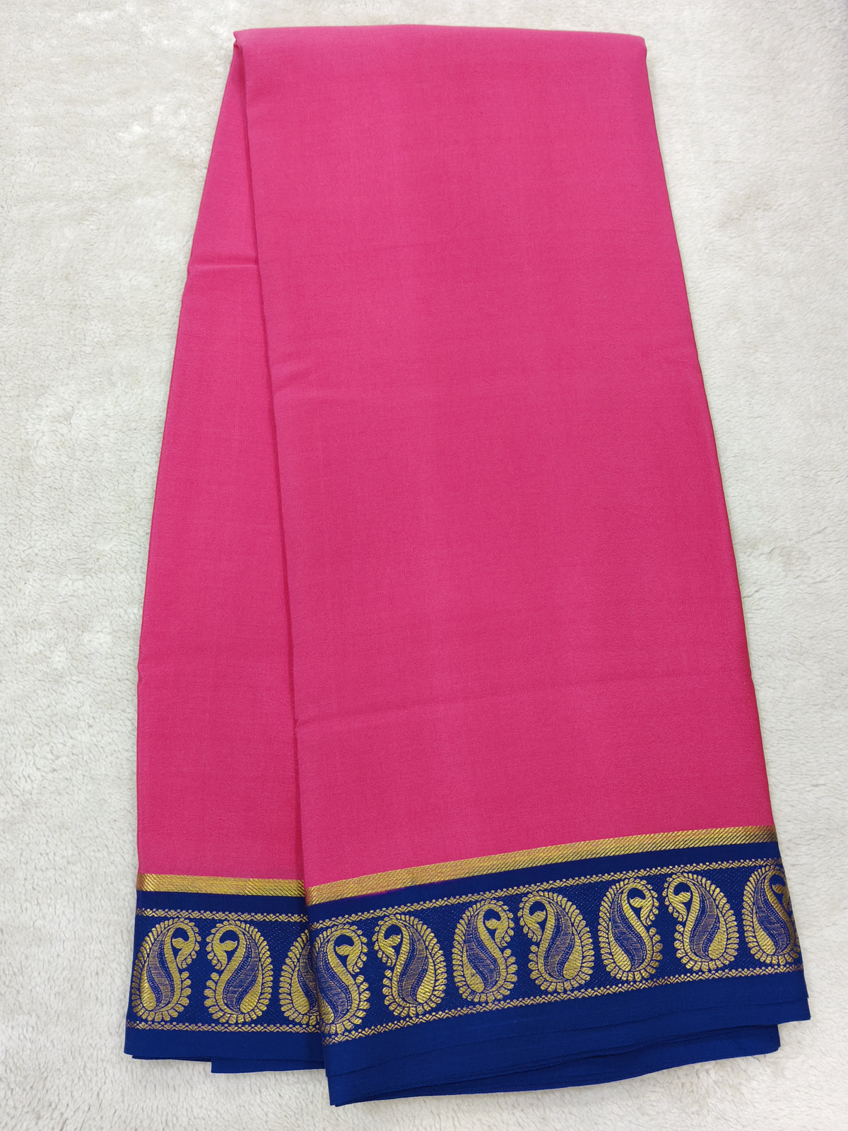 Pure Crepe Mysore silk saree 1112901 (120GSM)