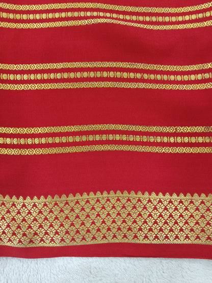 Pure Crepe Mysore silk saree 1112901 (120GSM)