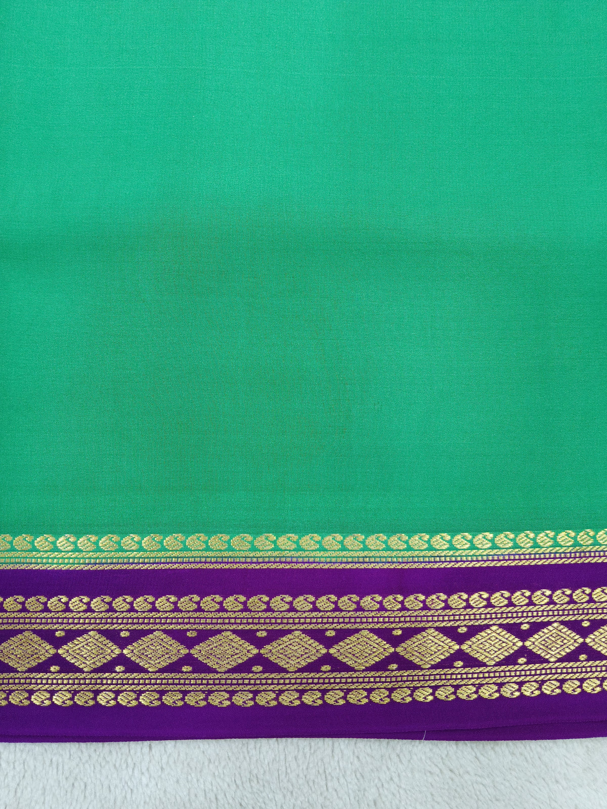 Pure Crepe Mysore silk saree 1112901 (120GSM)