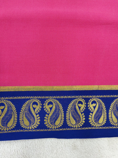 Pure Crepe Mysore silk saree 1112901 (120GSM)