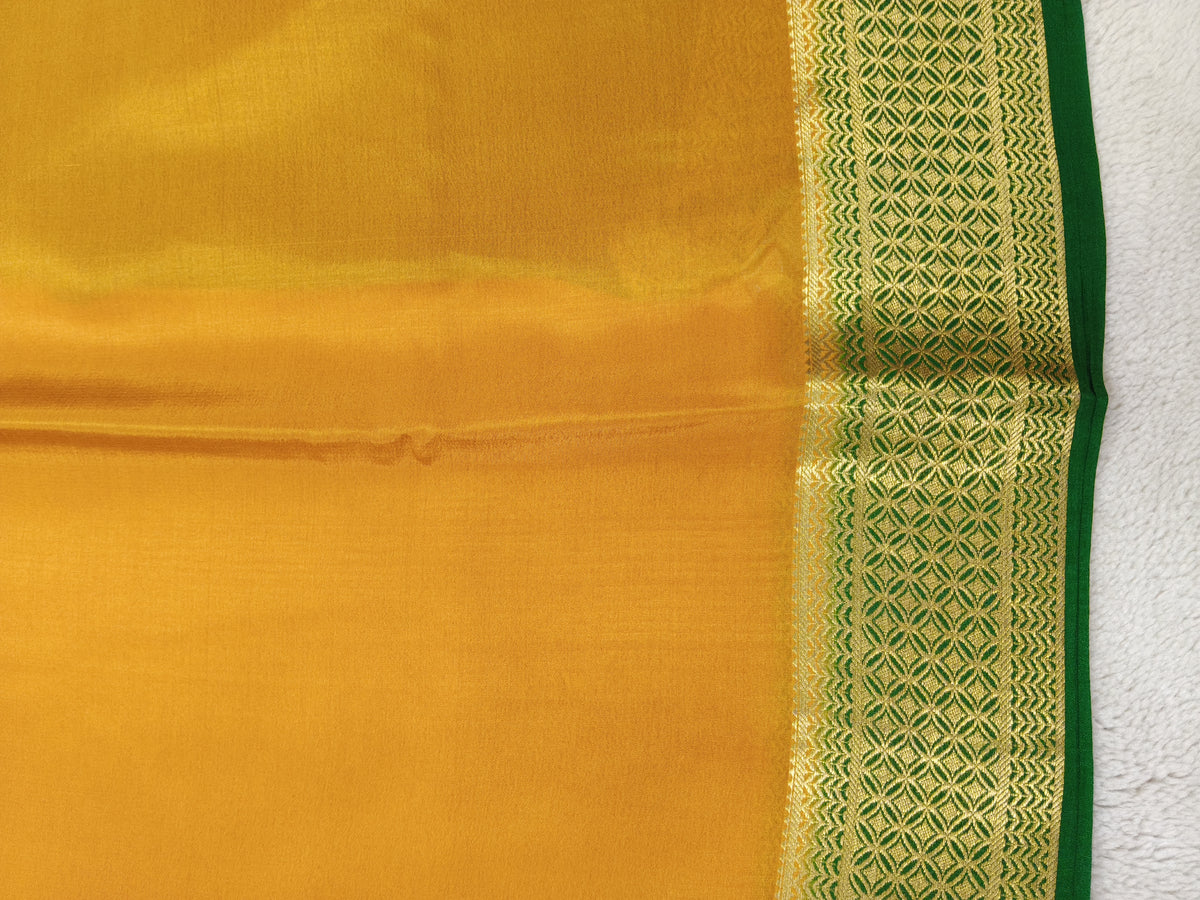 Pure crepe Mysore silk saree 1112901 (120GSM)