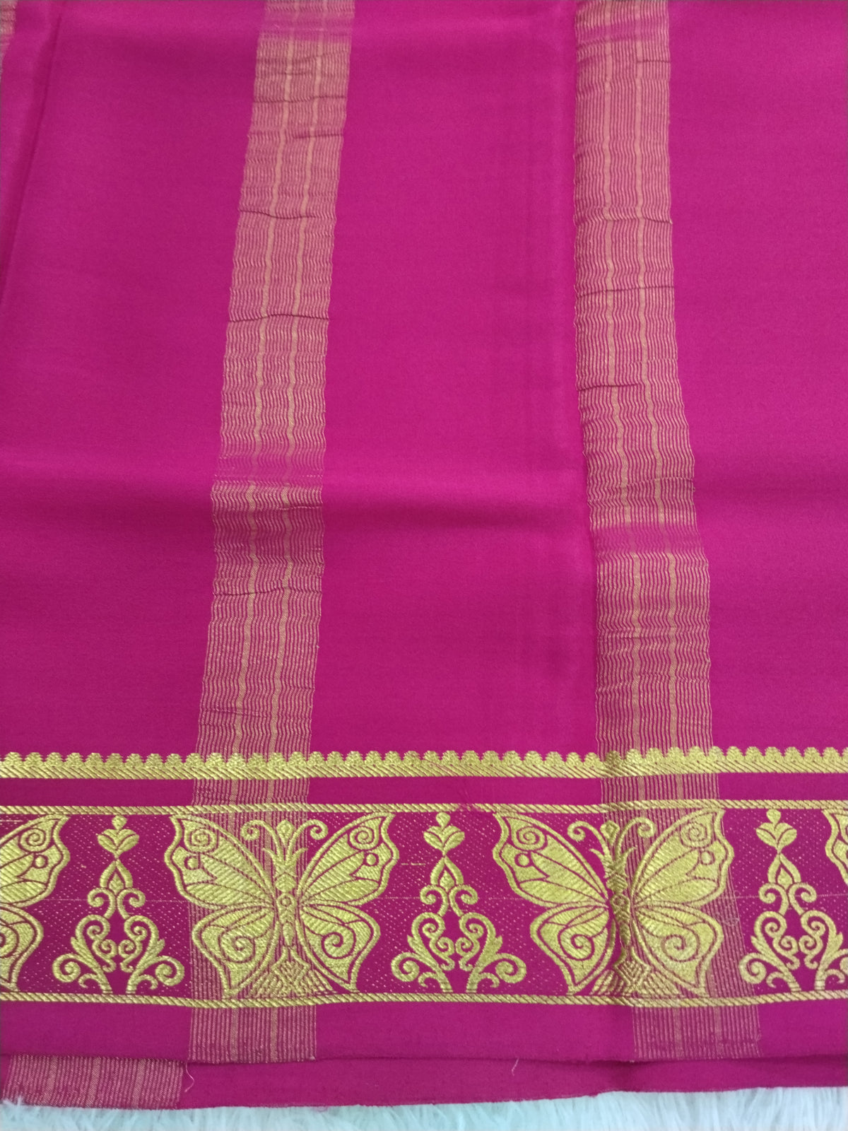 Pure Crepe Mysore Silk 1112901 ( 120 Gsm )