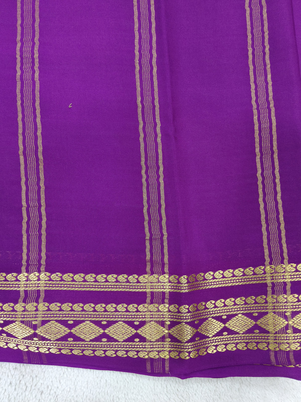 Pure Crepe Mysore silk saree 1112901 (120GSM)