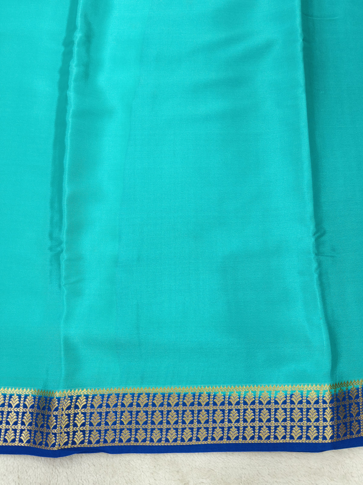 Pure  crepe Mysore silk saree1112901(120GSM)