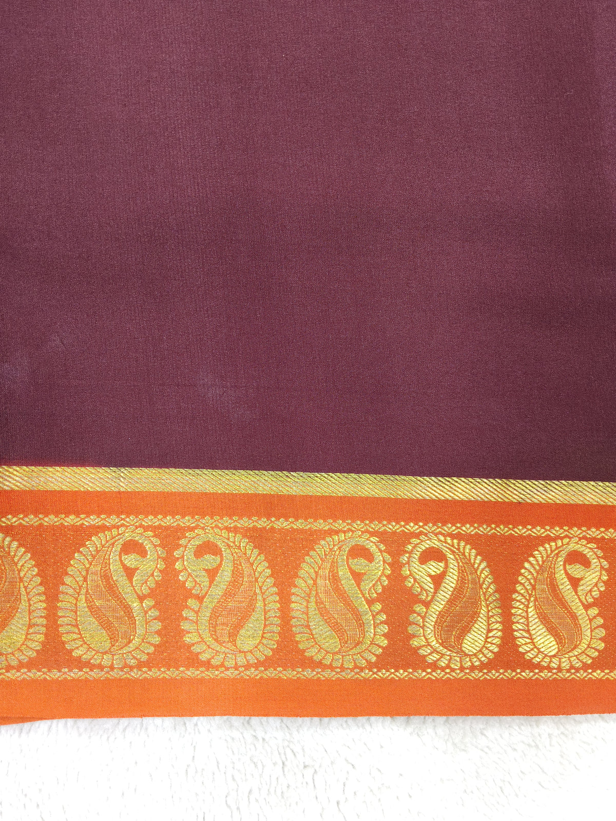 Pure Crepe Mysore silk saree 1112901 (120GSM)