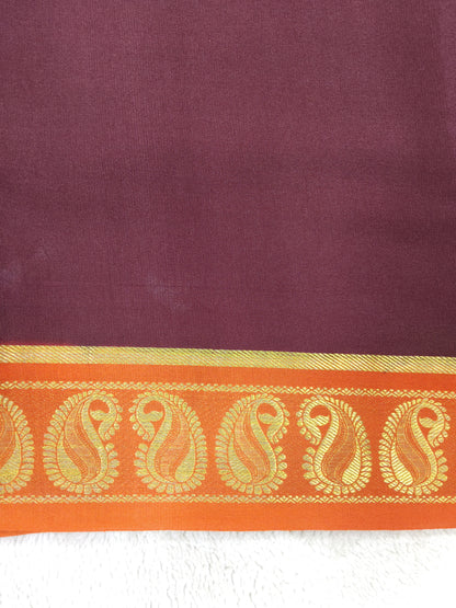 Pure Crepe Mysore silk saree 1112901 (120GSM)