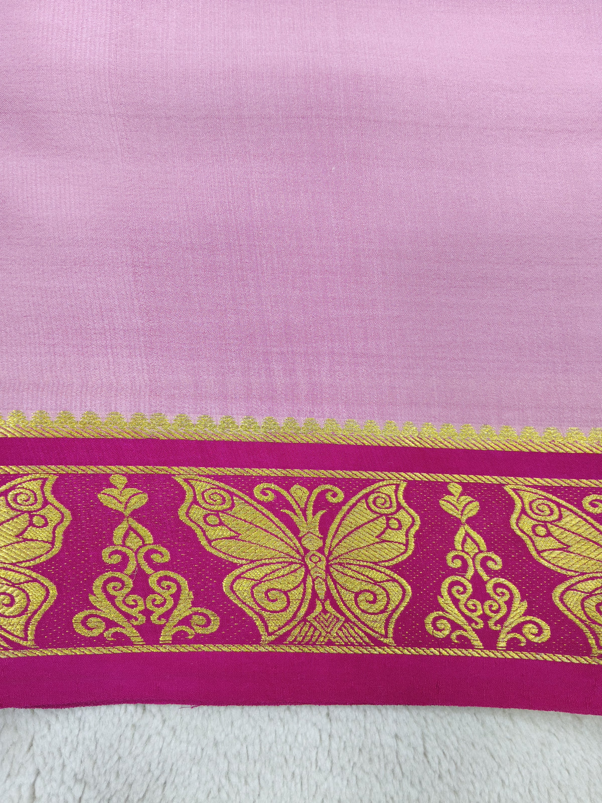 Pure Crepe Mysore silk saree 1112901 (120GSM)