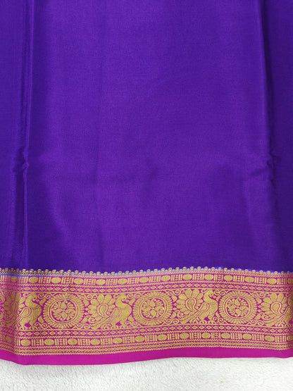 Pure Crepe Mysore silk saree 1112901 (120GSM)