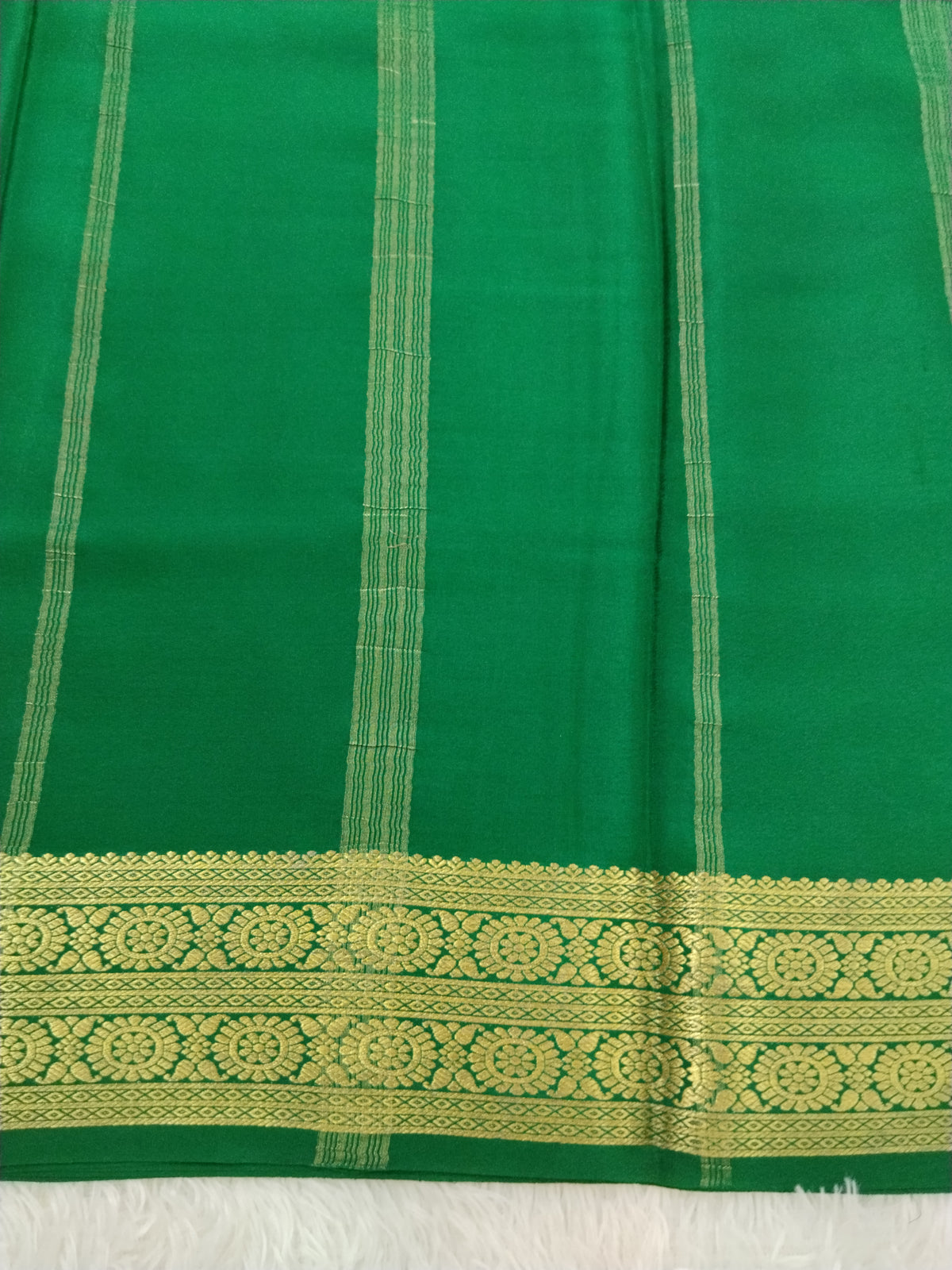 Pure Crepe Mysore Silk 1112901 ( 120 Gsm ) without blouse