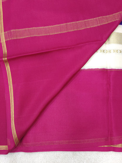 Pure Crepe Mysore silk saree 1112901 (120GSM)