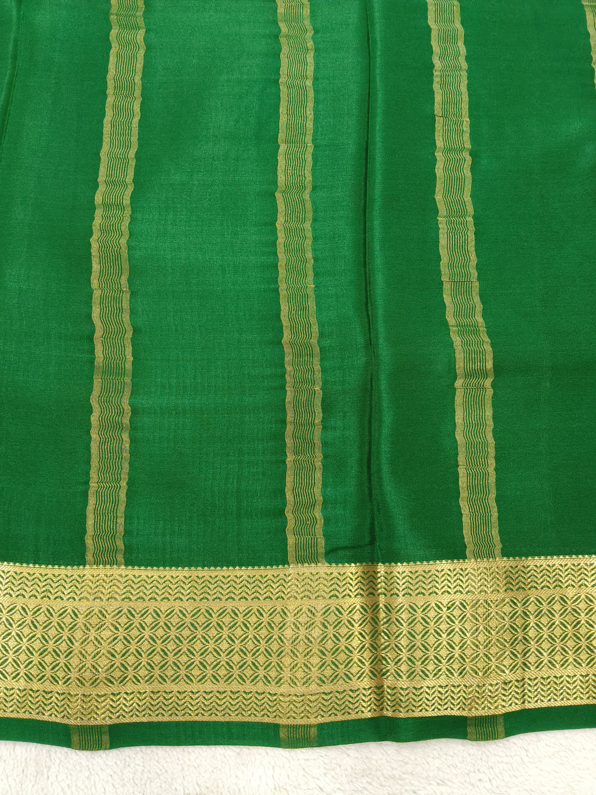 Pure crepe Mysore silk saree 1112901 (120GSM)