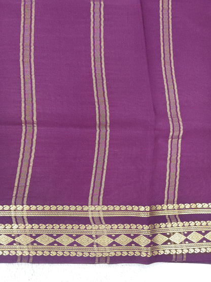 Pure Crepe Mysore silk saree 1112901 (120GSM)
