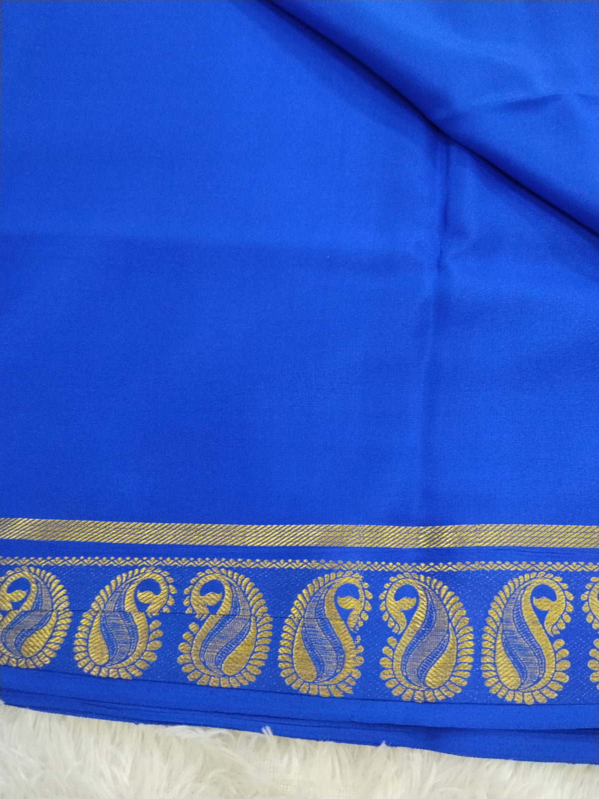 Pure Crepe Mysore Silk 1112901 ( 120 Gsm )