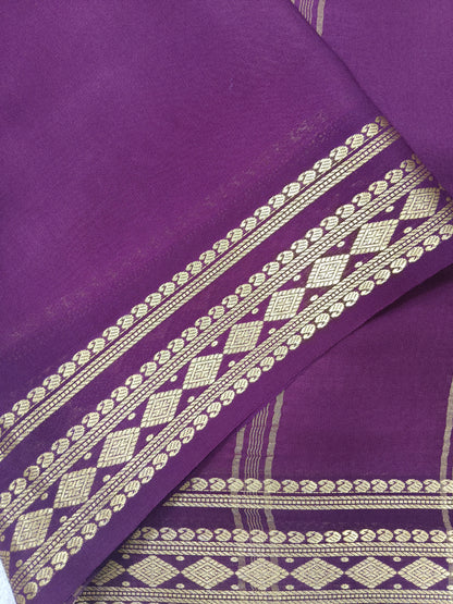 Pure Crepe Mysore silk saree 1112901 (120GSM)