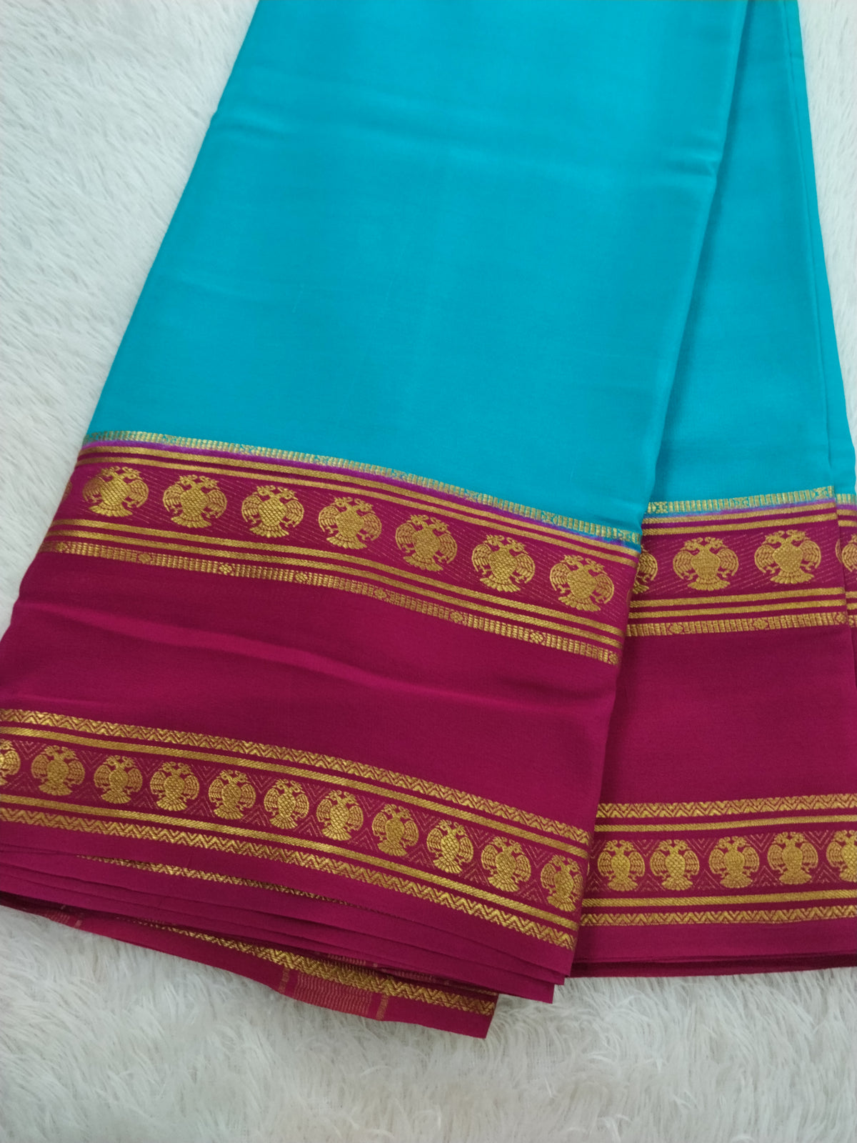 Pure Crepe Mysore Silk 1112901 ( 120 Gsm )