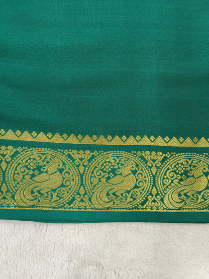 Pure Crepe Mysore silk saree 1112901 (120GSM)