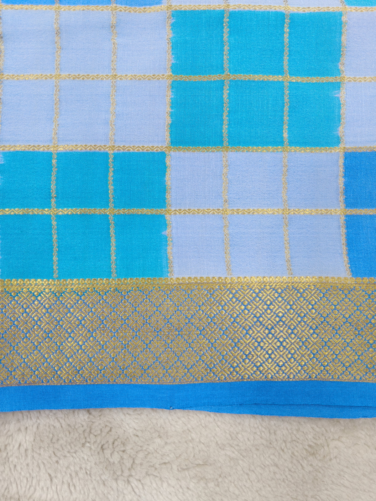 Pure Crepe Mysore silk saree 1112901 (120GSM)