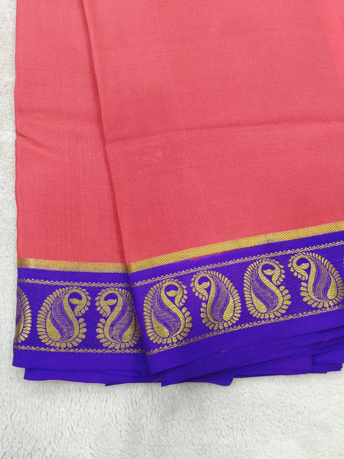 Pure Crepe Mysore silk saree 1112901 (120GSM)