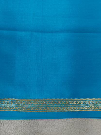 Pure Crepe Mysore silk saree 1112901 (120GSM)