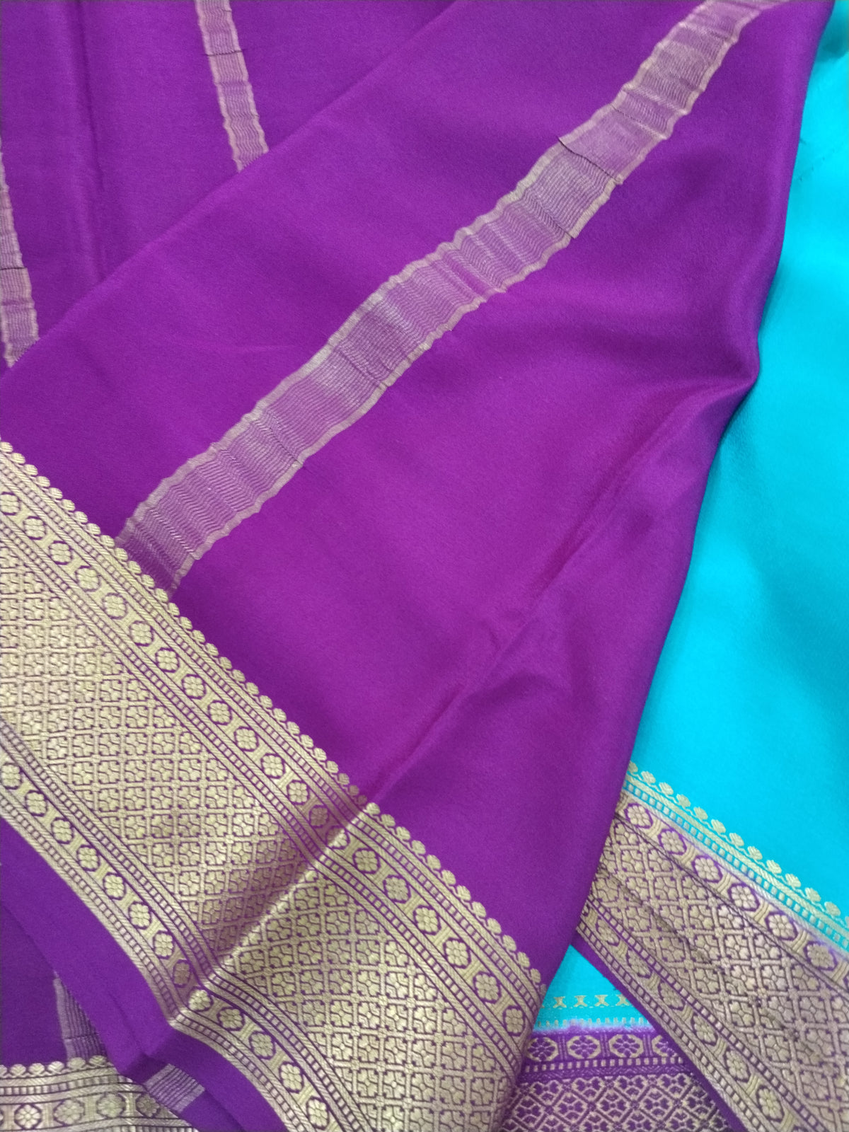 Pure crepe Mysore Silk 1112901 ( 120 Gsm )