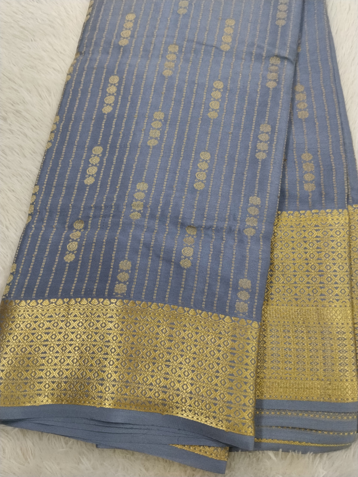 Pure Crepe Mysore Silk 1112901 ( 120 Gsm )