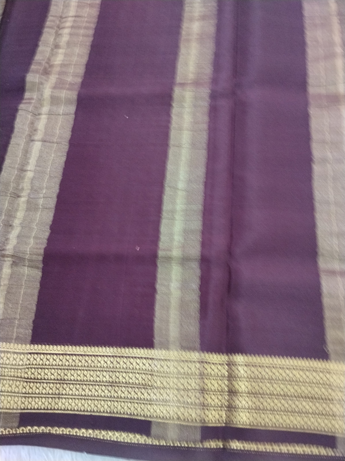 Pure Crepe Mysore Silk 1112901 ( 120 Gsm )