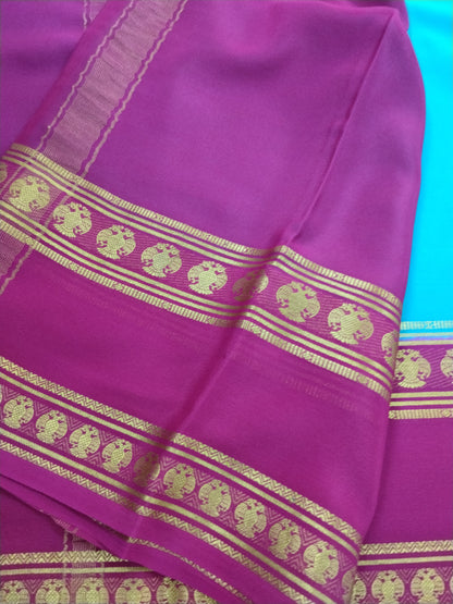 Pure Crepe Mysore Silk 1112901 ( 120 Gsm )