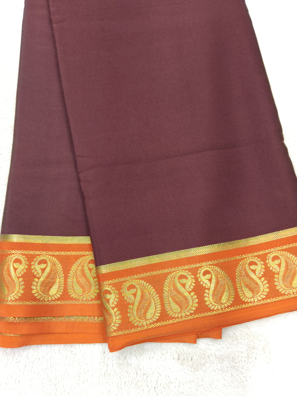 Pure Crepe Mysore silk saree 1112901 (120GSM)