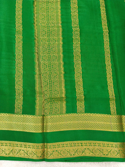 Pure Crepe Mysore silk saree 1112901 (120GSM)