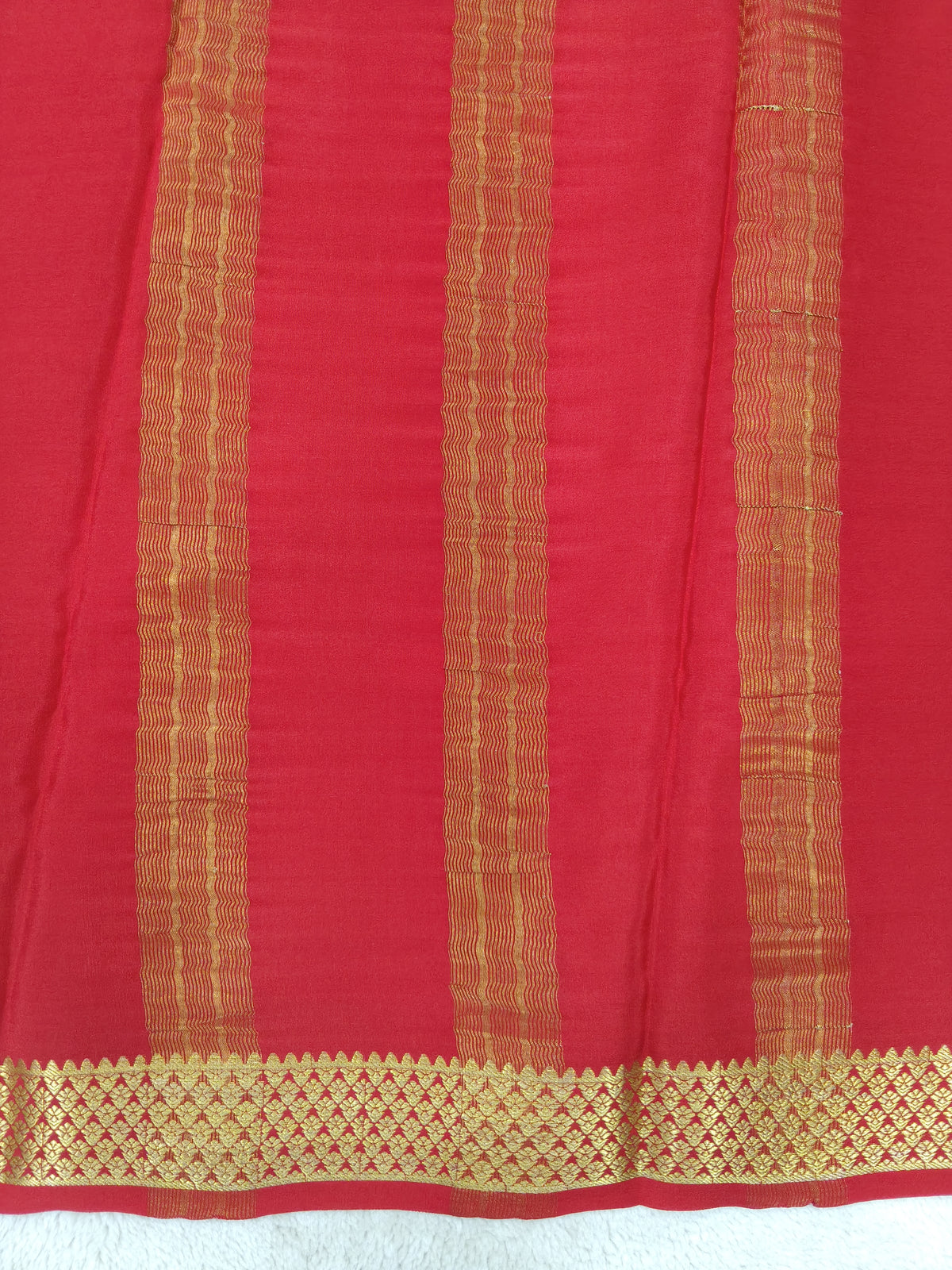 Pure Crepe Mysore silk saree 1112901 (120GSM)