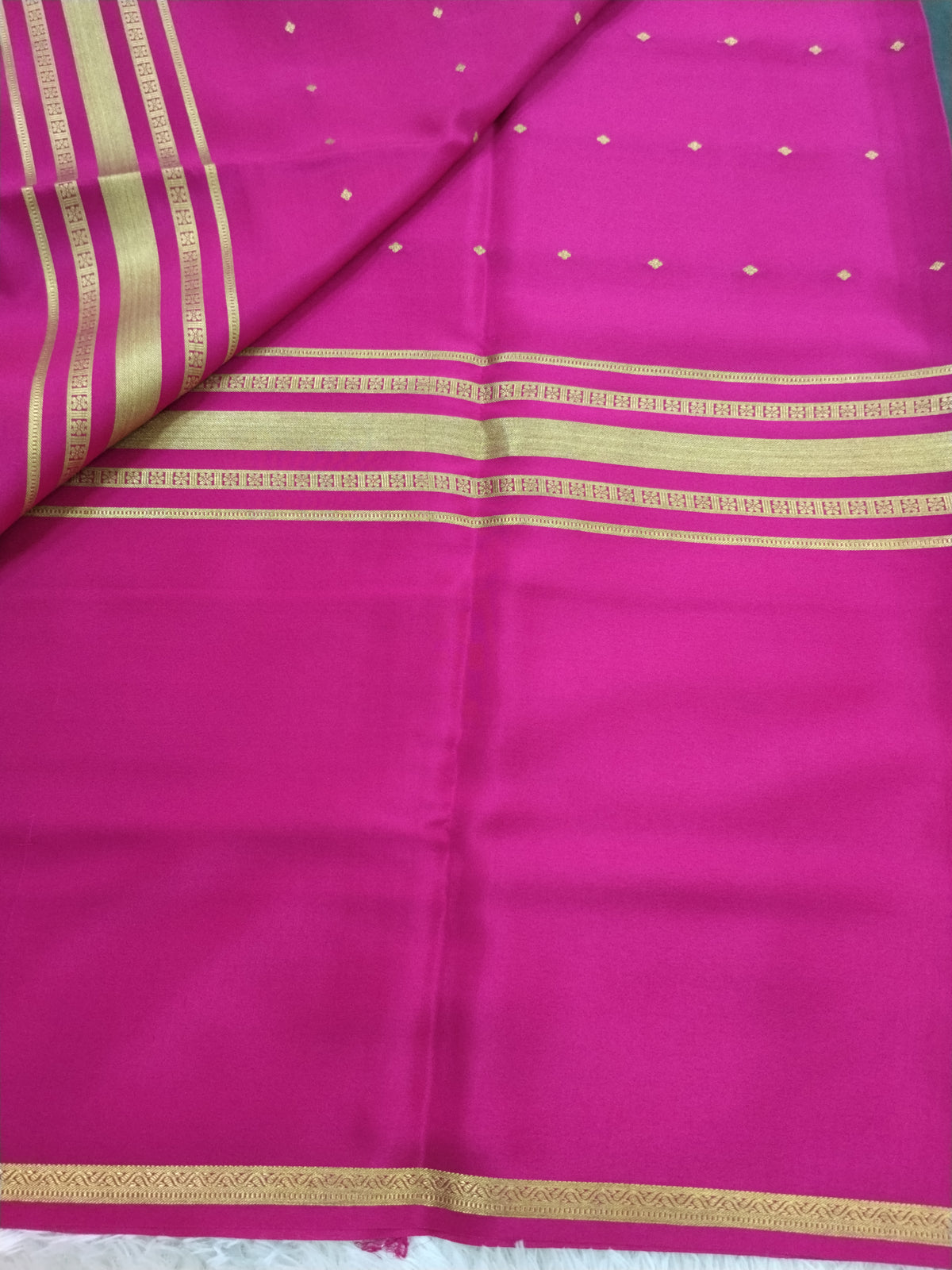 Pure Crepe Mysore Silk 1112901 ( 120 Gsm )