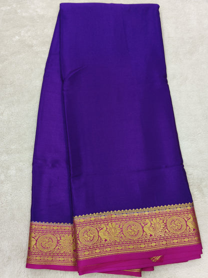 Pure Crepe Mysore silk saree 1112901 (120GSM)