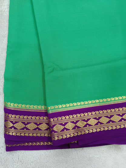 Pure Crepe Mysore silk saree 1112901 (120GSM)