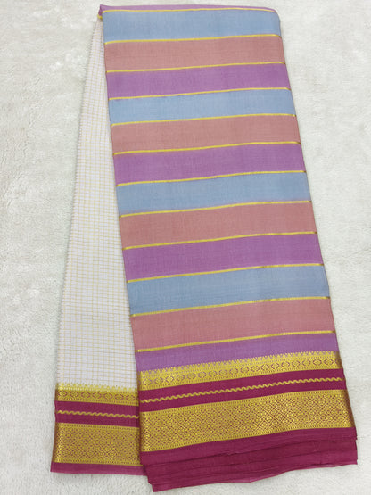 Pure Crepe Mysore silk saree 1112901 (120GSM)