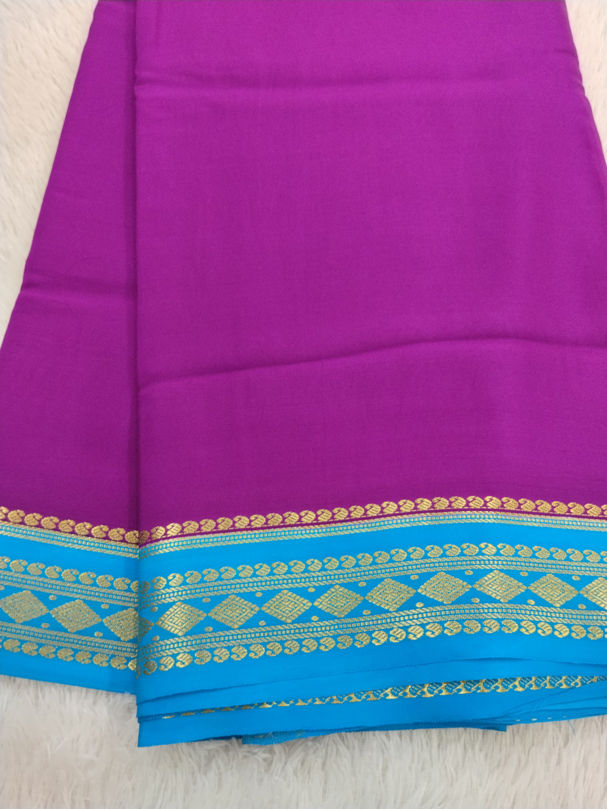 Pure crepe Mysore Silk 1112901 ( 120 Gsm )