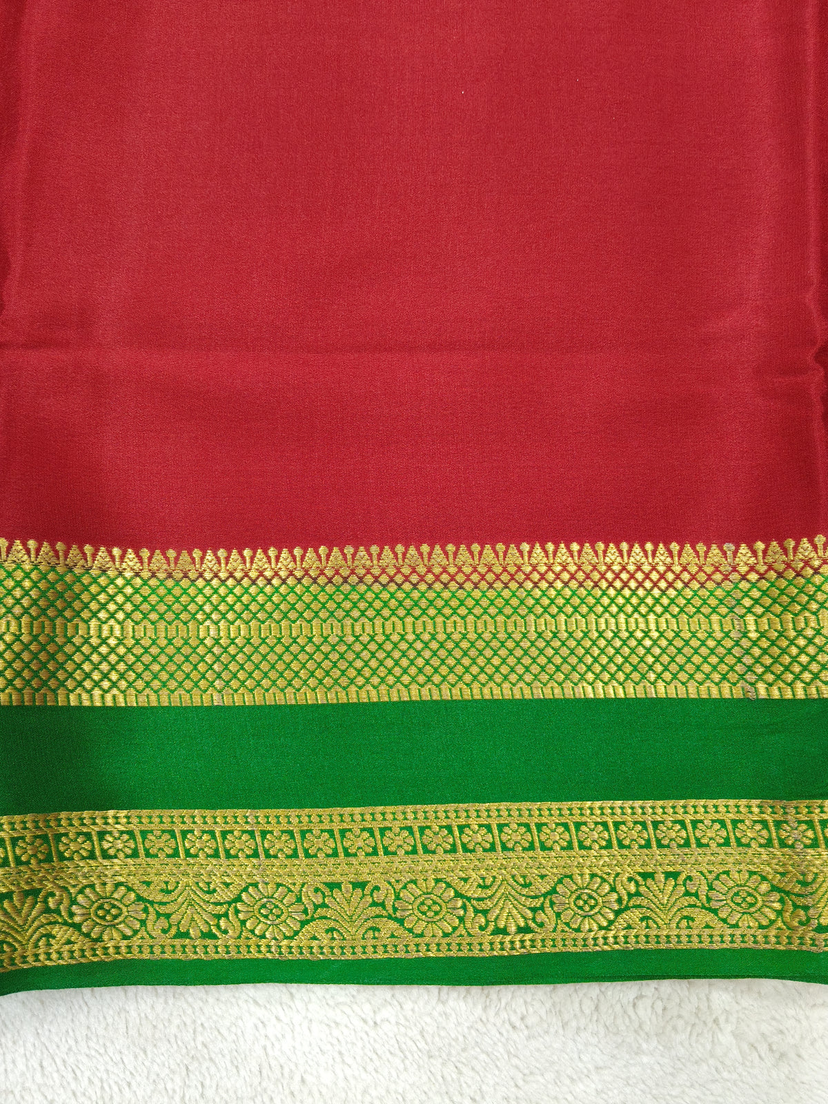 Pure Crepe Mysore silk saree 1112901 (120GSM)